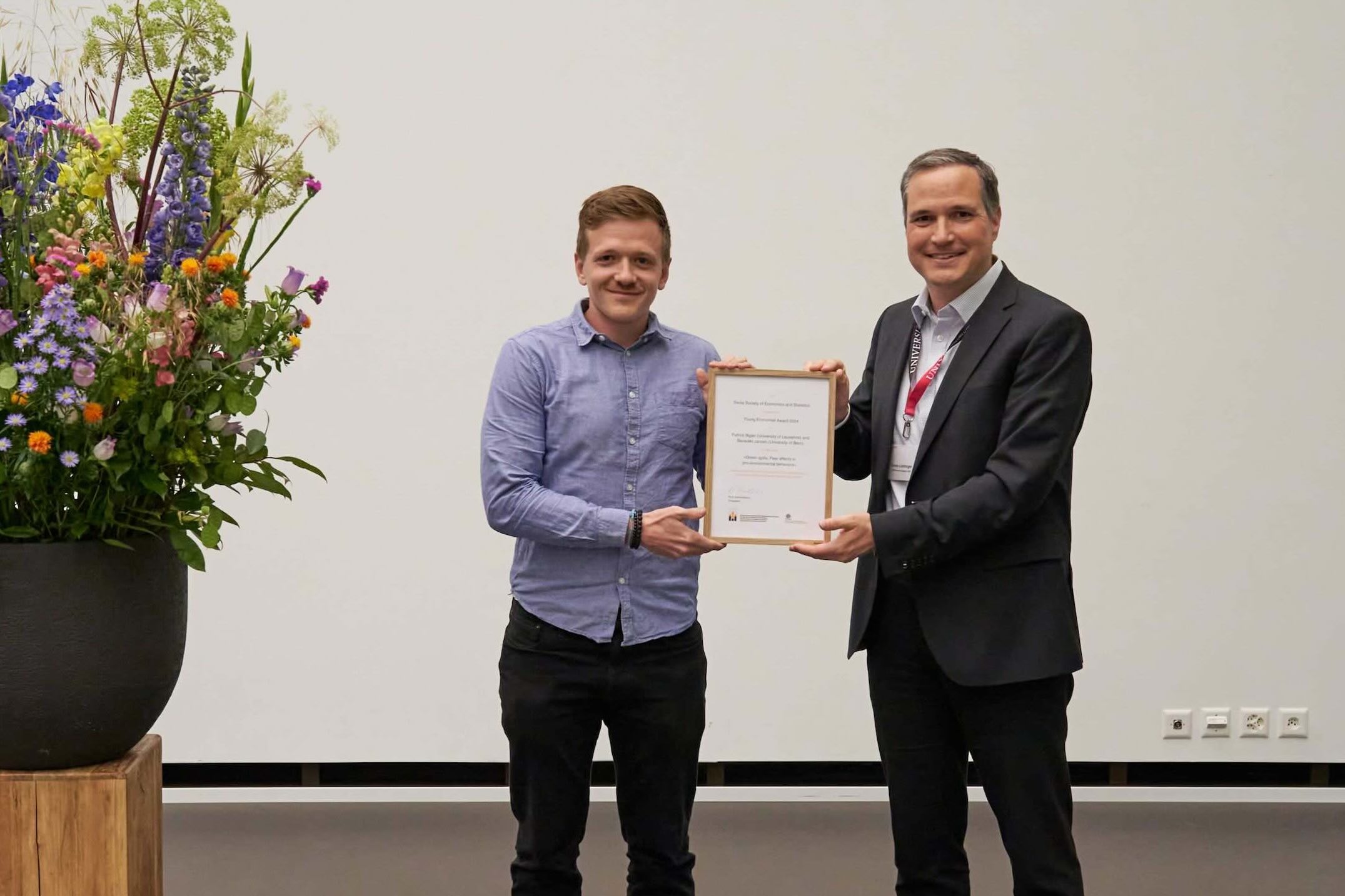 2024 Young Economist Award, Patrick Bigler and Simon Luechinger