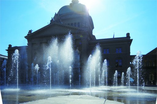 Bundeshaus Wasserspiel